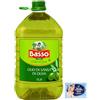 Felce Azzurra 1x Basso Olio di Sansa di Oliva,Confezione PET da 5Lt + 1 Confezione di Talco Felce Azzurra in omaggio, Busta da 100g