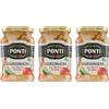 MENDOSA Ponti Giardiniera all'Aceto di Vino, Verdure Miste in Agrodolce, 290g, Confezione da 3