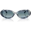 Ray-Ban Occhiali da Sole RB2223 14503M Blu Opaco Striato/Blu Sfumato Grigio Donna 54/19/145