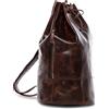SID & VAIN® Sacca da marinaio vera pelle vintage HEATHROW grande XXL borsone palestra zaino borsa da viaggio uomo donna marrone prodotto artigianale