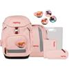 ergobag pack set zaino scolastico ergonomico, zainetto scuola flessibile 6 pezzi prima elementare