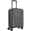 NPLE Krypton - Trolley S Espandibile Bagaglio a Mano, 55 x 40 x 20 cm, con TSA, Con cerniera espandibile 5 cm 35/41 L, super leggero 2,4 kg (Dark Grey, Bagaglio a mano 55x40x20cm)