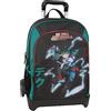 Franco Cosimo Panini Panini , Zaino Trolley Unisex Bambini E Ragazzi, Nero/Verde, Taglia unica