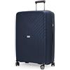 Hauptstadtkoffer TXL - Grande valigia rigida, TSA, 4 ruote doppie, Trolley, Valigia a rotelle, Valigia da viaggio, EXTRA LEGGERA, 76 cm, 120 litri, Blu scuro