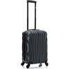 R.Leone Valigia 55x35x25 cm Trolley Bagaglio a mano 4 Ruote in ABS Air Asia, Air France, Ita airways, KLM, EasyJet, Ryanair 20373FR (Verde Scuro, Valigia 55x35x25cm)
