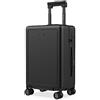 NUMADA - Trolley Bagaglio a Mano PC + ABS (56x37,5x22cm) PackPro T40 con lucchetto TSA e ricarica USB. Bagaglio a Mano Rigido con 4 Ruote 360, Rinforzo Extra e Scomparti Interni Multipli | Nero