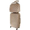 Camomilla Set bagagli, bagaglio a mano (40 l) + valigetta cosmetica (15 l), ruote rigide girevoli a 360°, lucchetto a combinazione a 3 cifre, Oro 13643, 55x36x23 cm, Set bagagli