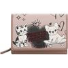 Braccialini Allround Portafoglio modello zip around arricchito da una stampa allegra e romantica, con teneri pets e dettagli grafici dal mood giocoso. Tasca interna con zip per le monete.