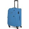 Smartbox valigia media morbida 67 cm trolley da stiva espandibile 4 ruote con lucchetto leggera 3,1 kg Edition 04