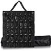 Supertool Custodia per chiavi arrotolabile, portatile, arrotolabile, per personale dell'hotel, guardie di sicurezza, agenti immobiliari, addetti alla manutenzione (30/40/50 posizioni), Nero , 30 Hooks