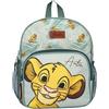 Undercover Zaino per l'asilo tema Simba de "Il re leone" della Disney, personalizzabile, piccolo, unisex, dotato di 2 scomparti