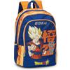 Franco Cosimo Panini DRAGON BALL SUPER - Zaino Scuola Ufficiale Dragon Ball, 2 Ampi Vani, 1 Tasca Frontale, 2 Tasche Laterali in Rete, Spallacci Imbottiti, Retro e Fondo Termoformati, Chiusure a Zip, 32x43Hx23cm