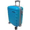 COVERI COLLECTION VICTOR LINE SRL Trolley Enrico Coveri Bagaglio a Mano 55x39x20 8 Ruote Ryanair EasyJet ESPANDIBILE (TURCHESE)