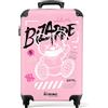 NoBoringSuitcases.com Valigia e Trolley, Valigie e Trolley a Mano 55x40x20 cm, 10 kg (Orsetto di peluche - Rosa)