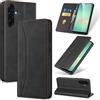 Phoona Cover per Samsung Galaxy A26 5G con 1 Vetro Temperato, Custodia Portafoglio Pelle PU Alta Qualità [Blocco Rfid][Antiurto][Magnetica][Porta Carte][Funzione Supporto] Libro Case Nero