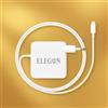 ELEGON Black Fast-026 Pro Charge, 2*USBC & 2*USB A, 4 Port Power Adapter (White, 140 Watt Pro Charger)