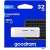 Goodram Chiavetta USB UME2 - Unità flash USB 2.0, 32 GB - Velocità di lettura fino a 20 MB/s - Velocità di scrittura fino a 5 MB/s - Cappuccio protettivo - Materiale antiscivolo - Bianco