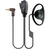 Generic Gancio auricolare a forma di D con microfono PTT compatibile con radio Motorola SL4000, SL1600, SL2600, SL4010, TLK100, TLK110, SLN1000