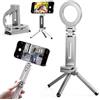 FARYODI Supporto magnetico per cellulare 3 in 1, bastone selfie pieghevole con chiusura magnetica, treppiede universale compatibile con tutti gli smartphone