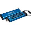 Kingston IronKey Keypad 200C Drive flash Type-C USB, crittografia hardware Certificazione FIPS 140-2 di Livello 3 (in fase di approvazione) con crittografia hardware XTS-AES a 256-bit - IKKP200C/32GB