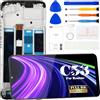 SRJTEK Ricambio per Realme C53 Schermo di Ricambio per Realme C53 Display LCD Touch Screen Ricambio per Kit di Riparazione Digitizer RMX3760 con Telaio (nero)