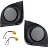 Sound Way Kit Montaggio Altoparlanti per Fiat Punto 2 e 3 con Tasche e Griglie - Grigio Scuro - Supporti Porta Casse 16/16,5 cm con Connettori Inclusi (No Taglio Fili)