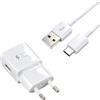 HoxzoDa Caricatore Rapido USB C, Cavo USB C con Caricatore da Parete, Compatibile con Samsung Galaxy A55 A54 A53 A35 A34 A33 S22 S21 S20 S10 Note 20, 1,2 m Caricatore Veloce QC3.0