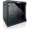 Techly Professional 362336 Armadio Rack 10 a Muro 6 unità Pannelli Asportabili Nero Nero