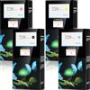 Lucky Bridge 728 300 ml x 4PK cartucce d'inchiostro 3WX30A / F9K15A / F9K16A / F9K17A nero opaco giallo ciano magenta ricambio compatibile per stampanti HP DesignJet T730 T830 (4PK, 1200ml)-UK