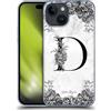 Head Case Designs Licenza Ufficiale Nature Magick Lettera D B&W Marmoreo Monogramma 1 Custodia Cover Dura per Parte Posteriore Compatibile con Apple iPhone 15