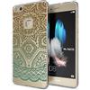 NALIA Custodia compatibile con Huawei P10 Lite, Cover Silicone Trasparente Sottile Case Gomma Morbido Cellulare Ultra-Slim Protettiva Telefono Bumper Guscio, Designs:Mandala Turchese Verde