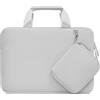 MOSISO 13.3 Pollici Custodia Borsa, 13-13.3 Pollici Porta PC Laptop Compatibile con MacBook Air/Pro 13 / Pro 14, HP Dell ASUS, Borsa Computer Neoprene Maniglia&Borse Piccola Staccabile, Grigio