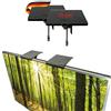 SCHWAIGER 661781 Set di 2 ripiani per monitor ripiano per schermi ripiano per multimedia ripiano per topper TV supporto per altoparlanti TV supporto per ricevitore 6 pollici