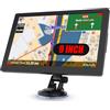 TUIJNDHA Navigatore GPS per auto e camion, schermo touch da 9 pollici, mappe del 2025 per camper con supporto GPS, guida vocale passo per passo, avviso di velocità e di semaforo rosso, pianificazione della rot