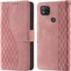 CaseGla Cover per Xiaomi Redmi 9C PU Pelle Custodia Flip Rosa