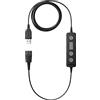 Jabra Adattatore USB Link 260 per Cuffie con Disconnessione Rapida