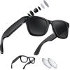 findtime AI Smart Glasses Occhiali con fotocamera HD 1018P Fotocamera Sportiva Microfono Riproduzione Musica Traduzione Piccola Fotocamera Bluetooth Occhiali da Sole Video Occhiali Da Bicicletta Action Cam