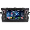 Erisin 7 pollici Autoradio 2 Din Android 14 per Toyota Auris 2007-2012 GPS Navigator Supporto Wireless CarPlay Android Auto Bluetooth DSP WiFi 4G DAB+ RDS Lettore CD DVD Schermo IPS 8-Core 4GB+64GB