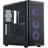 Cooler Master Elite 502 Gaming Case w/Glass Side, E-ATX, 3x ARGB Fans, Mesh Front, USB-C, Asus BTF Compatible, Black