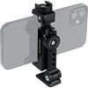 ARNARKOK Supporto per treppiede in metallo con rotazione a 360° e angolo di inclinazione, Compatibile con iPhone Holder Adapter, Treppiede da tavolo per telefono cellulare, Video Live Streaming Vlogging Rig