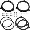 AERZETIX | Kit di 2 adattatori per altoparlanti Ø165 mm in plastica ABS | compatibile con Dacia Sandero II SD/Stepway, Nissan Qashqai I (J10), Renault Captur I (J87), Scenic IV J97, Seat Leon III (5F)