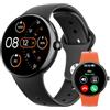 Parsonver Smartwatch Uomo Donna con AMOLED Always On Display, AI ChatGPT, Chiamate Bluetooth, Smartwatch con 120+ Sport Integrato, Monitoraggio Frequenza Cardiaca e Sonno (Nero, 43 mm)