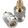 Futheda 2PCS SMA maschio a N femmina connettore SMA a N tipo adattatore jack coassiale RF cavo coassiale convertitore placcato oro rame per cavo di prolunga antenna Wi-Fi a bassa perdita analizzatore