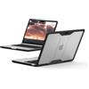 Urban Armor Gear UAG - Custodia protettiva per MacBook Air 13 2022 M2 (A2681) Plyo Ice/Nero, traslucida robusta leggera e sottile impugnatura tattile di URBAN ARMOR GEAR