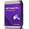 WD Purple Pro 24TB per Smart Video, Hard Disk Interno 3,5 - Tecnologia AI Allframe, 7200 RPM, 550 TB/anno, cache 512 MB