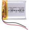 Liter energy battery Batteria 602530 LiPo 3.7V 500mAh 1.85Wh 1S 5C Liter Energy Battery per l'elettronica Ricaricabile Telefono Portatile Smartwatch Orologio GPS - Non adatto per Radiocomando 32x25x6mm (500mAh|602530)