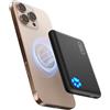 INIU 30W Magnetico Power Bank, Qi2 Certificato 10000mAh Fast Charging Powerbank, Mini Batteria Esterna per iPhone 16/15/14/13/12, Essenziale per il Campeggio Esterno Adatto a Uomini e Donne, Viola