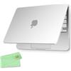 UESWILL Custodia invisibile ultra sottile per MacBook Neo da 13 pollici con chip A18 Pro modello A3404 Release 2026, cover rigida opaca satinata + panno di pulizia in microfibra, trasparente