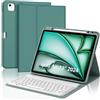WINCHKING Custodia Tastiera per iPad Air 13 M4 2026/M3 2025/M2 2024, Bluetooth Magnetica Staccabile, Cover con Italiano QWERTY Tastiera per iPad Air 13 Pollici M4/M3/M2, Verde scuro