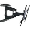 Techly 308886 Supporto a Muro Ultra Slim per TV LED LCD 40-80 Full Motion Nero Nero